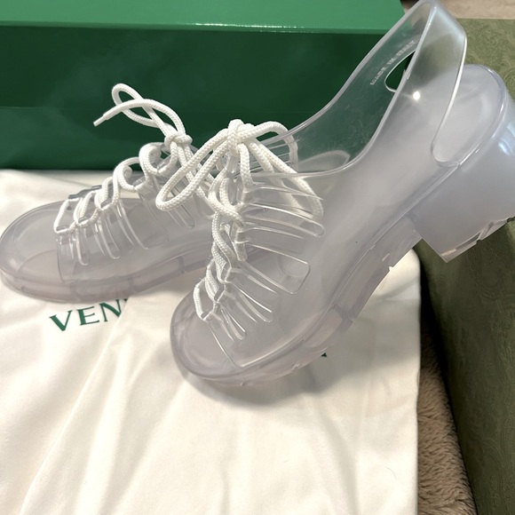 Bottega Veneta Pudding Jelly Heeled Sandals - Picture 3 of 7